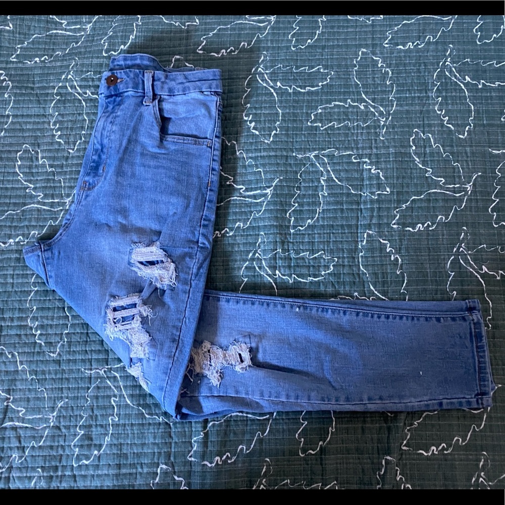 One time used jeans size 15